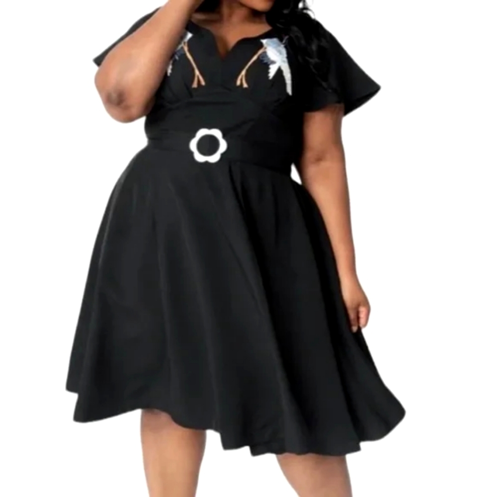 Unique Vintage Crane Kay Swing Dress NWOT